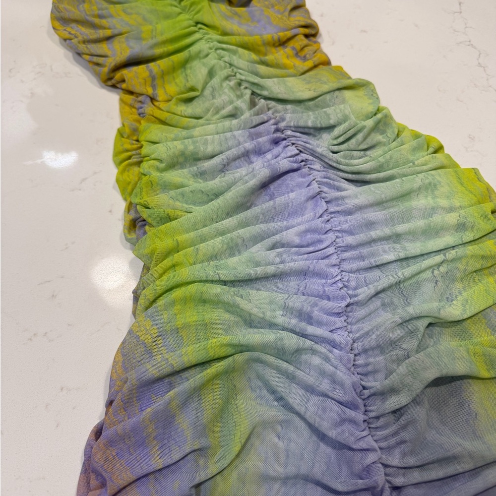 Multicolor Ruched Women's Top - Picture 2 of 3